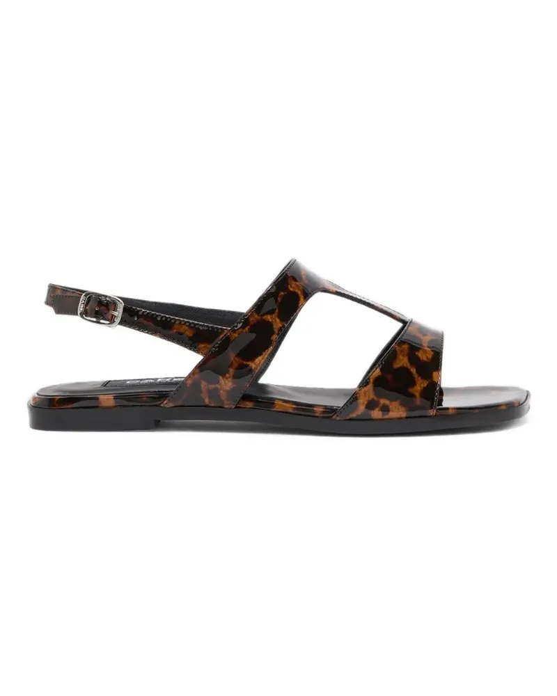Carel Roma Sandalen mit Leopardenprint - Braun Braun