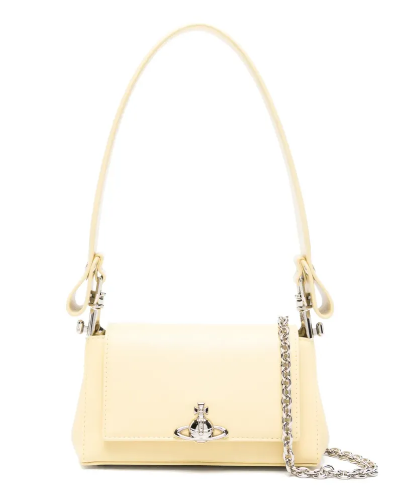 Vivienne Westwood Schultertasche mit Orb-Kette - Gelb Gelb