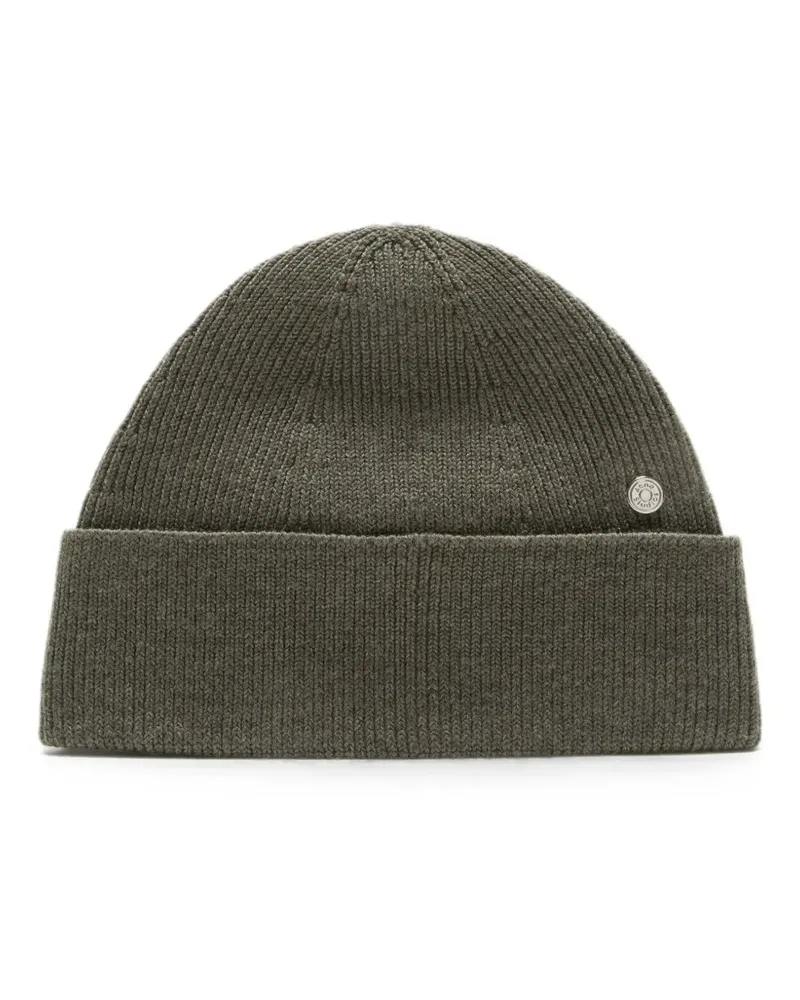 Acne Studios Beanie aus Wolle mit Nieten - Grün Grün