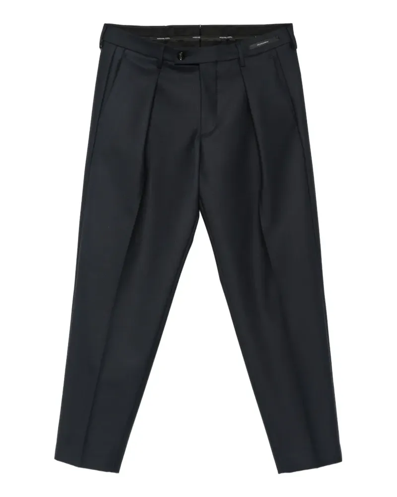 MICHAEL COAL Freddy Tapered-Hose mit Falten - Blau Blau
