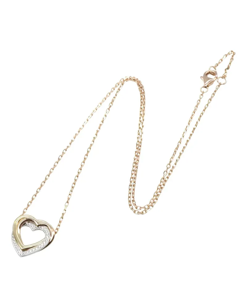 Cartier 2010s Trinity Heart diamond necklace - Gold Gold