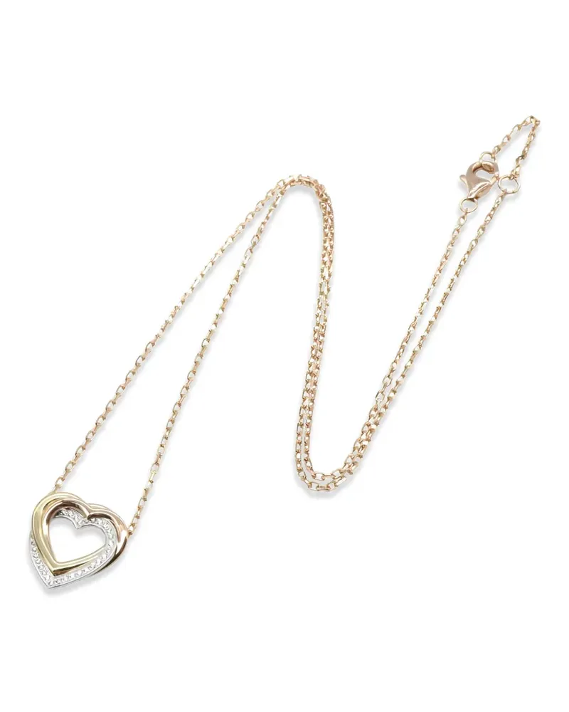 Cartier 2010s Trinity Heart Halskette mit Diamant - Gold Gold