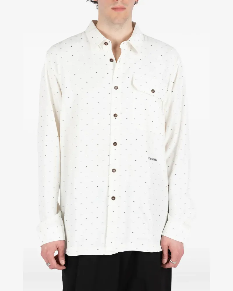 Société Anonyme Deadline flap-pocket cotton shirt - Weiß Weiß