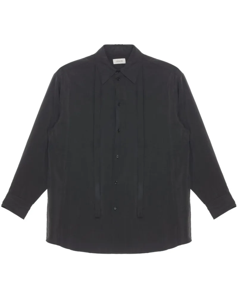 Christophe Lemaire Hemd mit Krawattendetail - Braun Braun