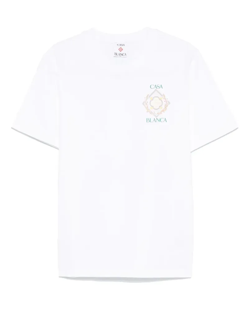 Casablanca Paris Championship Diamond T-Shirt - Weiß Weiß