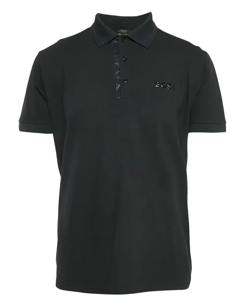 HUGO BOSS Poloshirt mit Logo - Schwarz Schwarz