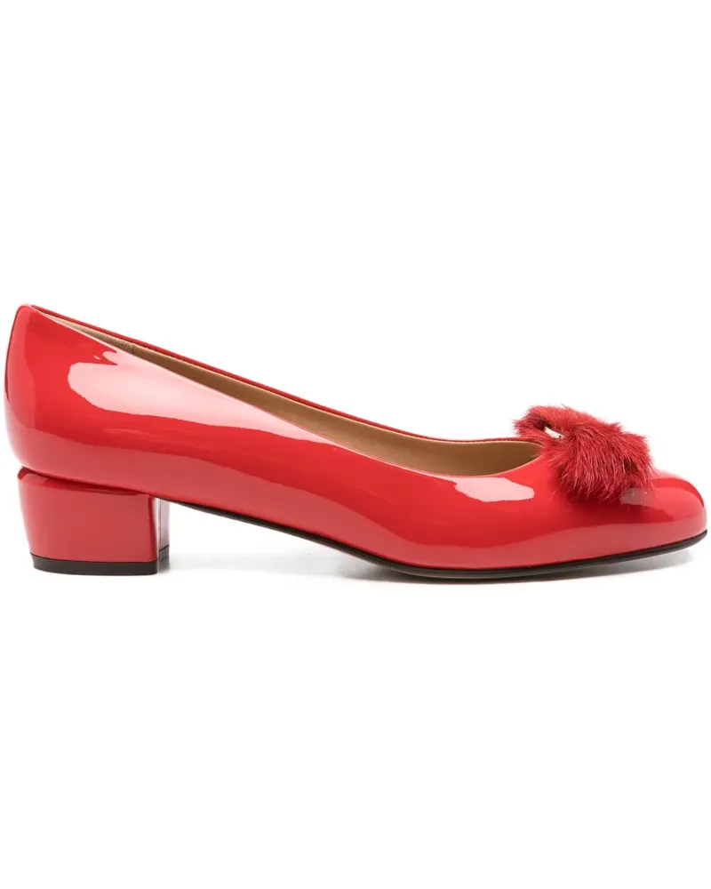 Ferragamo Flache Vara Pumps 30mm - Rot Rot