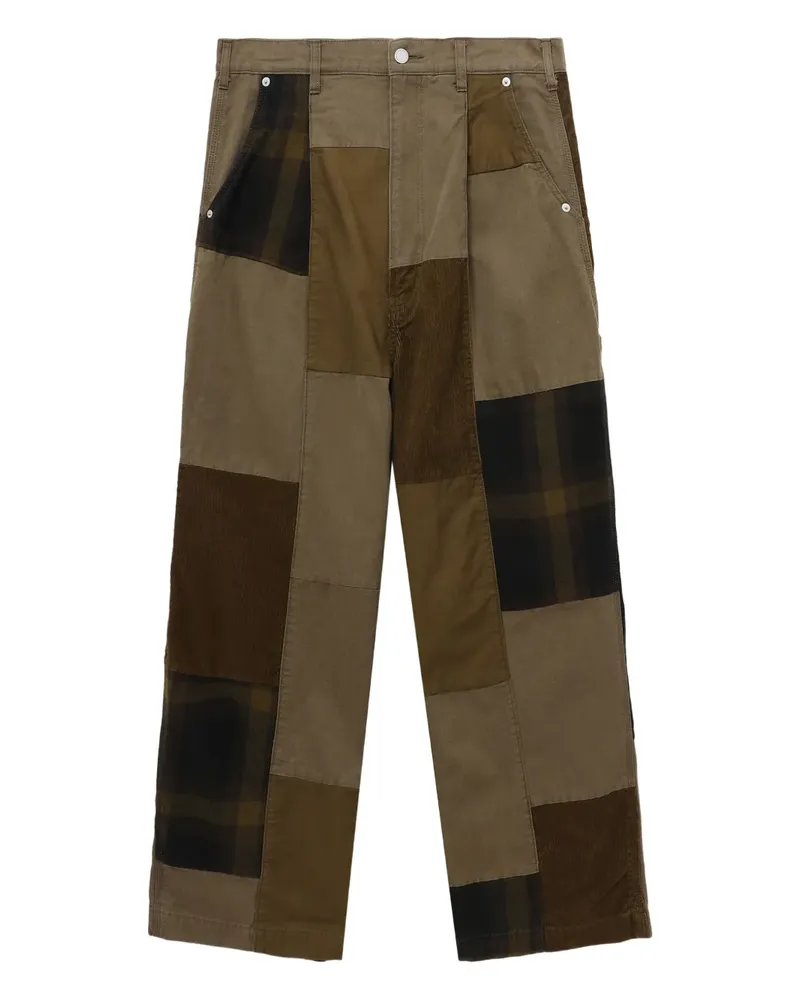 Comme des Garçons Hose im Patchwork-Look - Grün Grün