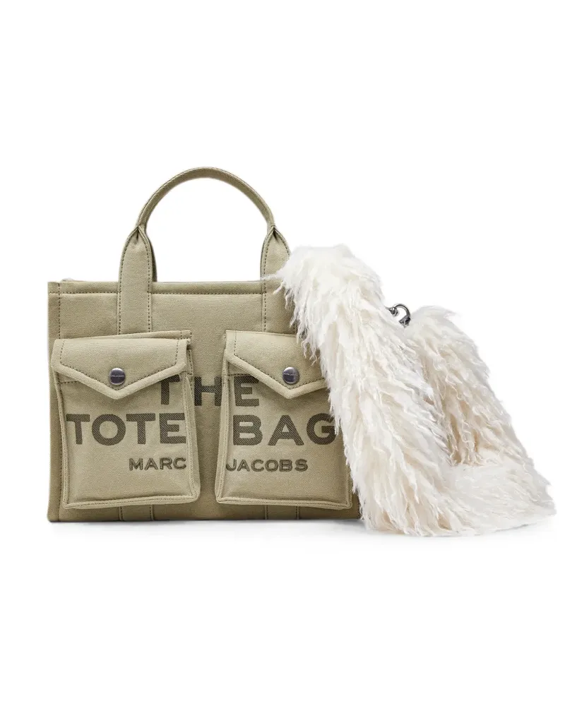 Marc Jacobs medium Tote bag in cargo fur canvas - Grün Grün