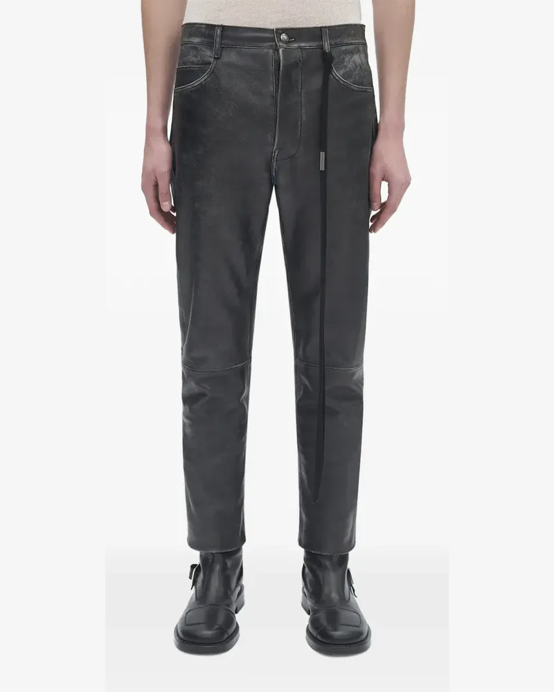 Ann Demeulemeester Hose mit Kontrasteinsätzen - Grau Grau