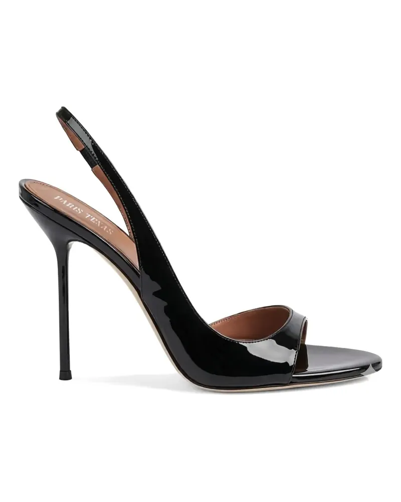 Paris Texas slingback open-toe pumps - Schwarz Schwarz