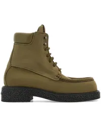 Ferragamo Combat Stiefel Grün