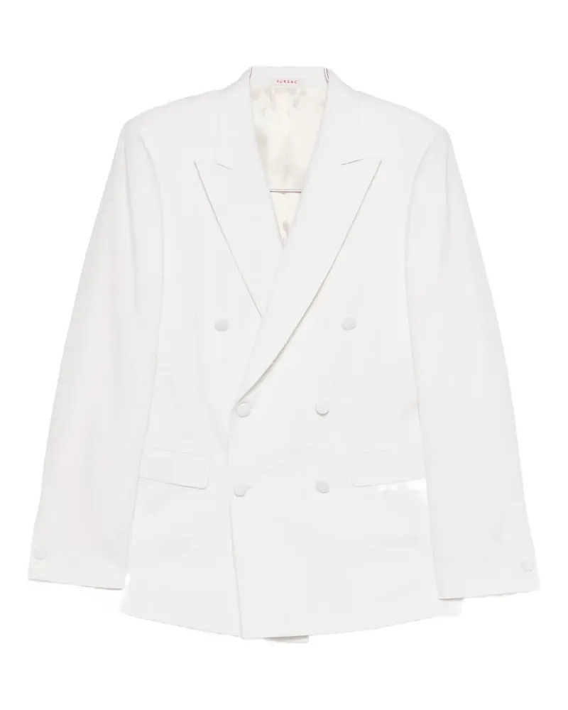FURSAC button fastening wool suit jacket - Weiß Weiß