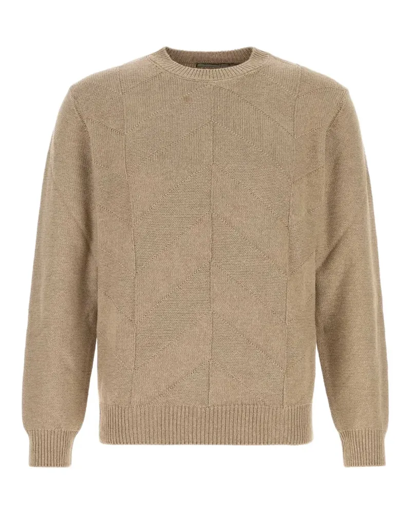 Canali Pullover mit Rundhalsausschnitt - Nude Nude