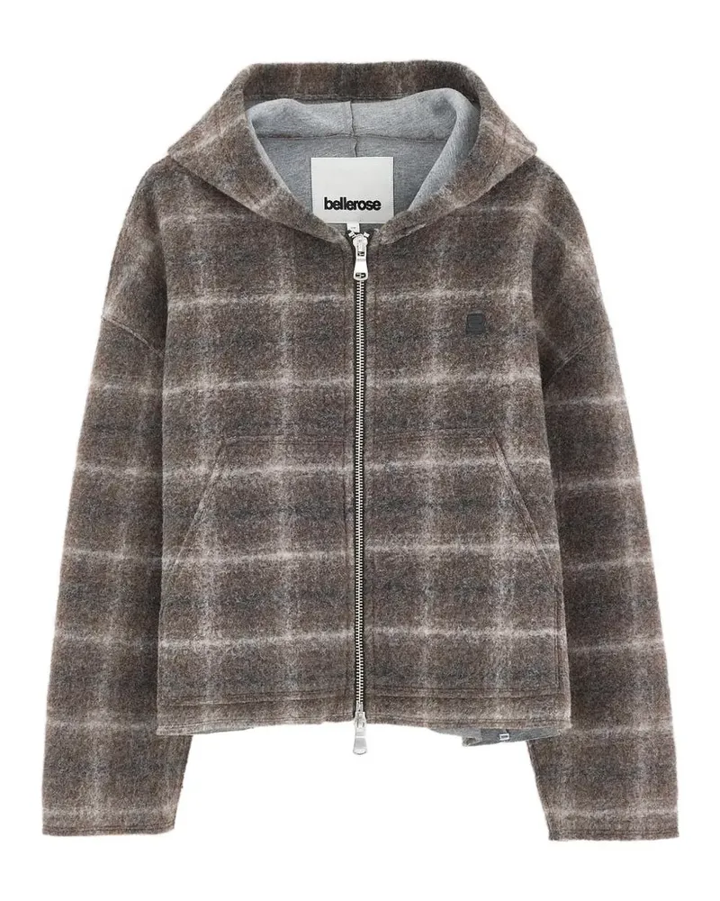Bellerose Karierte Kapuzenjacke - Braun Braun