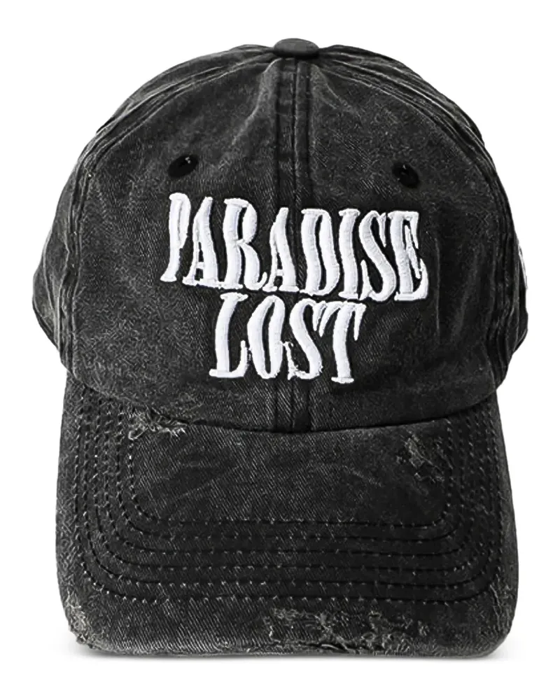 alchemist distressed embroidered-logo cap - Grau Grau