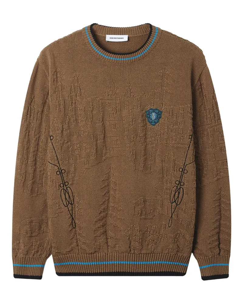 KIKO KOSTADINOV Pullover mit geprägtem Detail - Braun Braun
