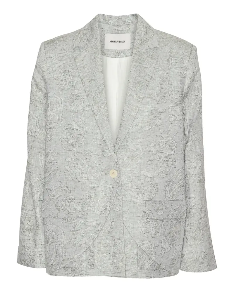 Henrik Vibskov Beetle buttoned blazer - Grau Grau
