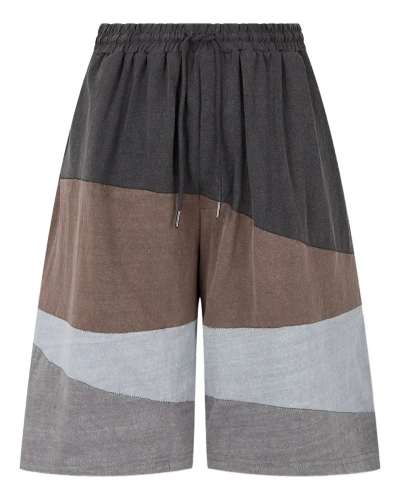 STUDIO TOMBOY Shorts in Colour-Block-Optik - Grau Grau