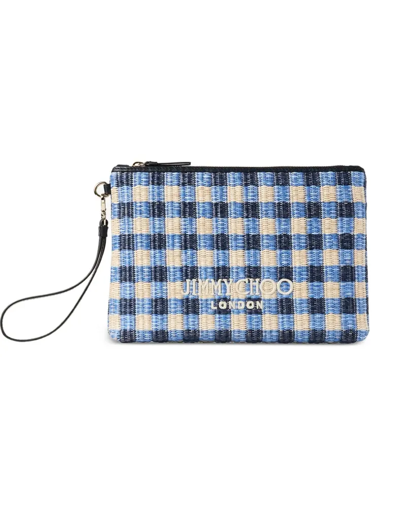 Jimmy Choo zipped flat pouch - Blau Blau