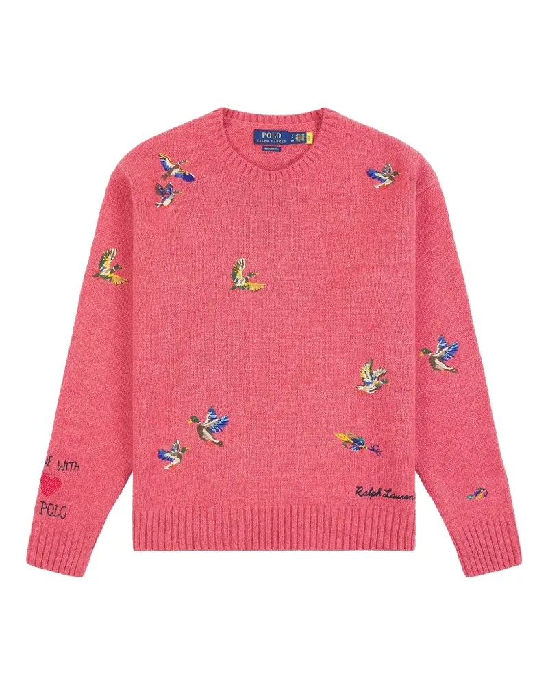 Ralph Lauren Pullover mit Entenstickerei - Rosa Rosa