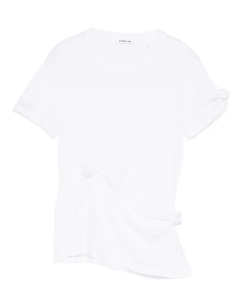 Helmut Lang knot-detail T-shirt - Weiß Weiß