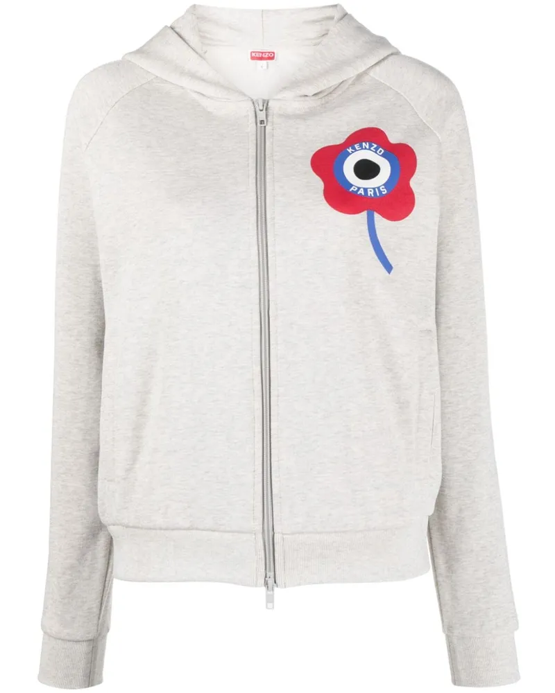 Kenzo Kapuzenjacke mit Logo-Print - Nude Nude
