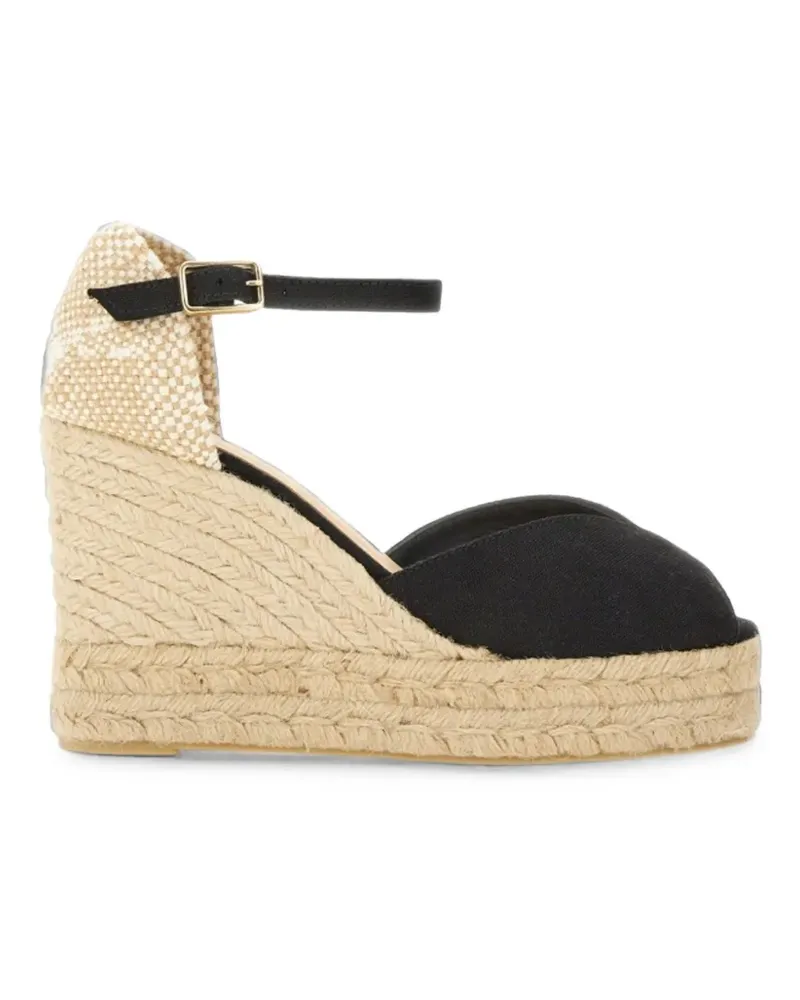 Castañer Bianca Wedge-Espadrilles - Schwarz Schwarz