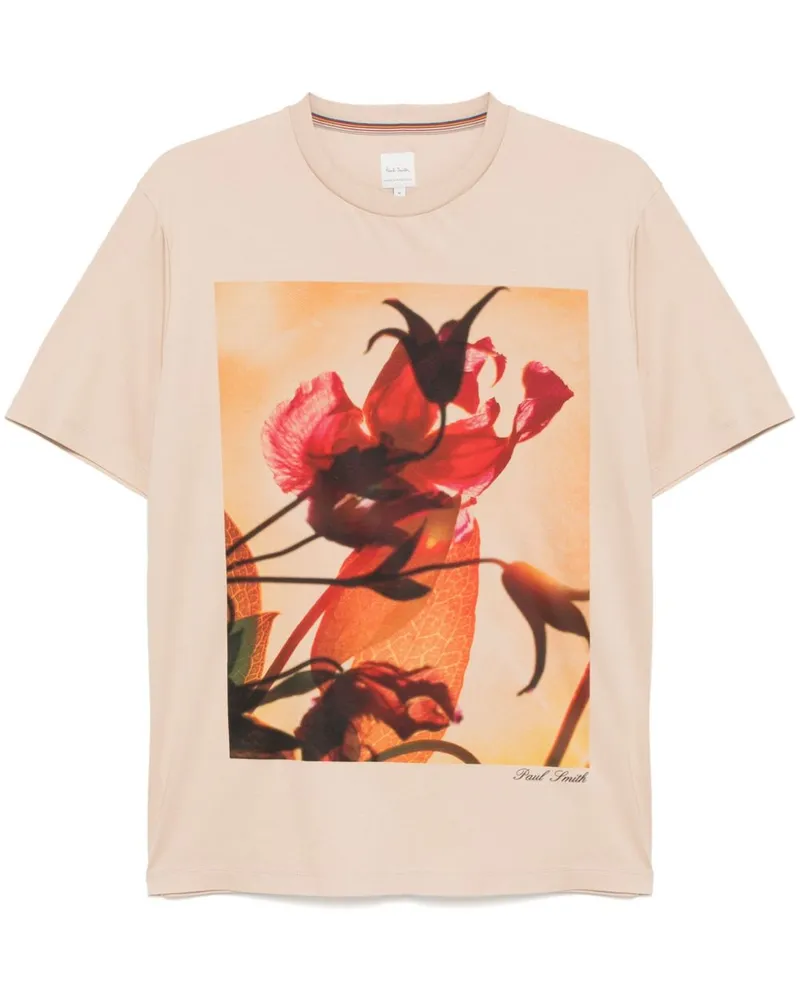 Paul Smith T-Shirt mit grafischem Print - Nude Nude