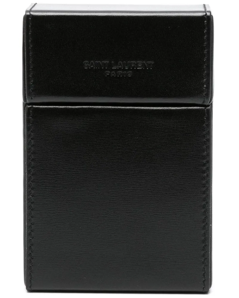 Saint Laurent Cigarette Box Reiseetui Schwarz