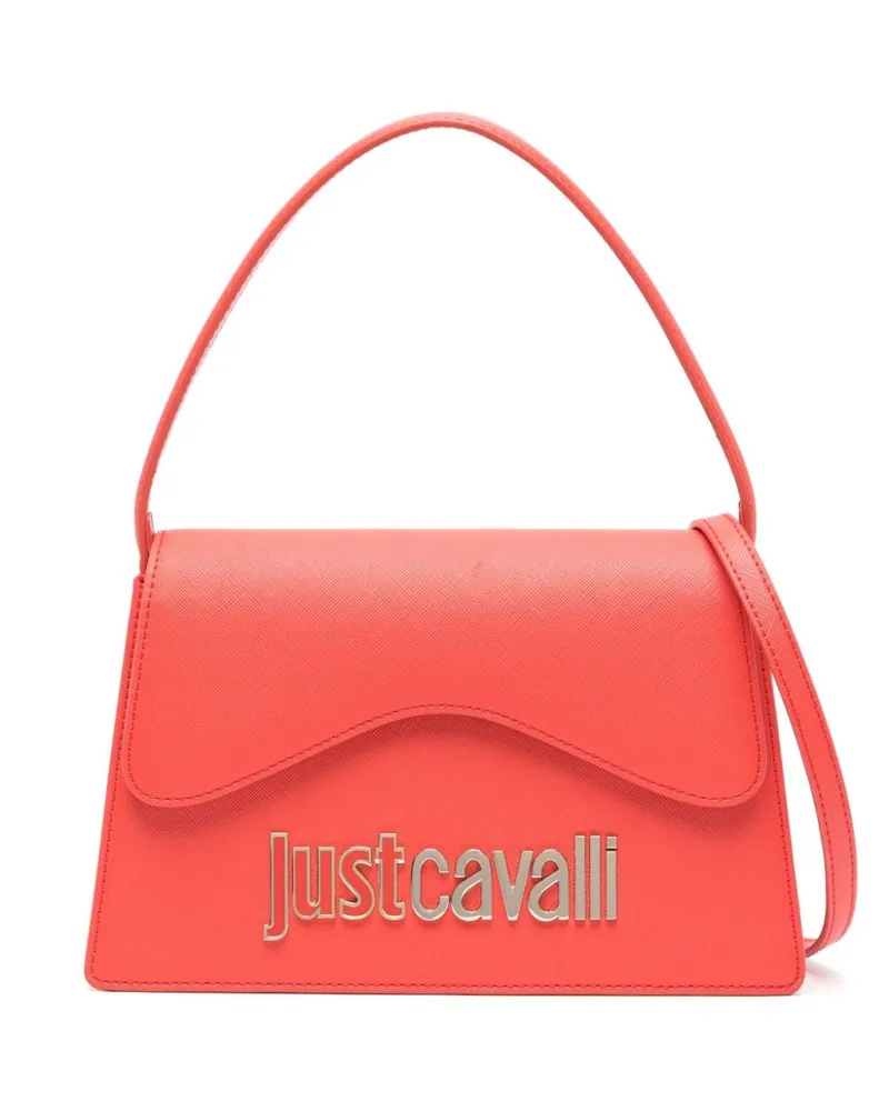 Just Cavalli Range Handtasche mit Logo-Schild Rot