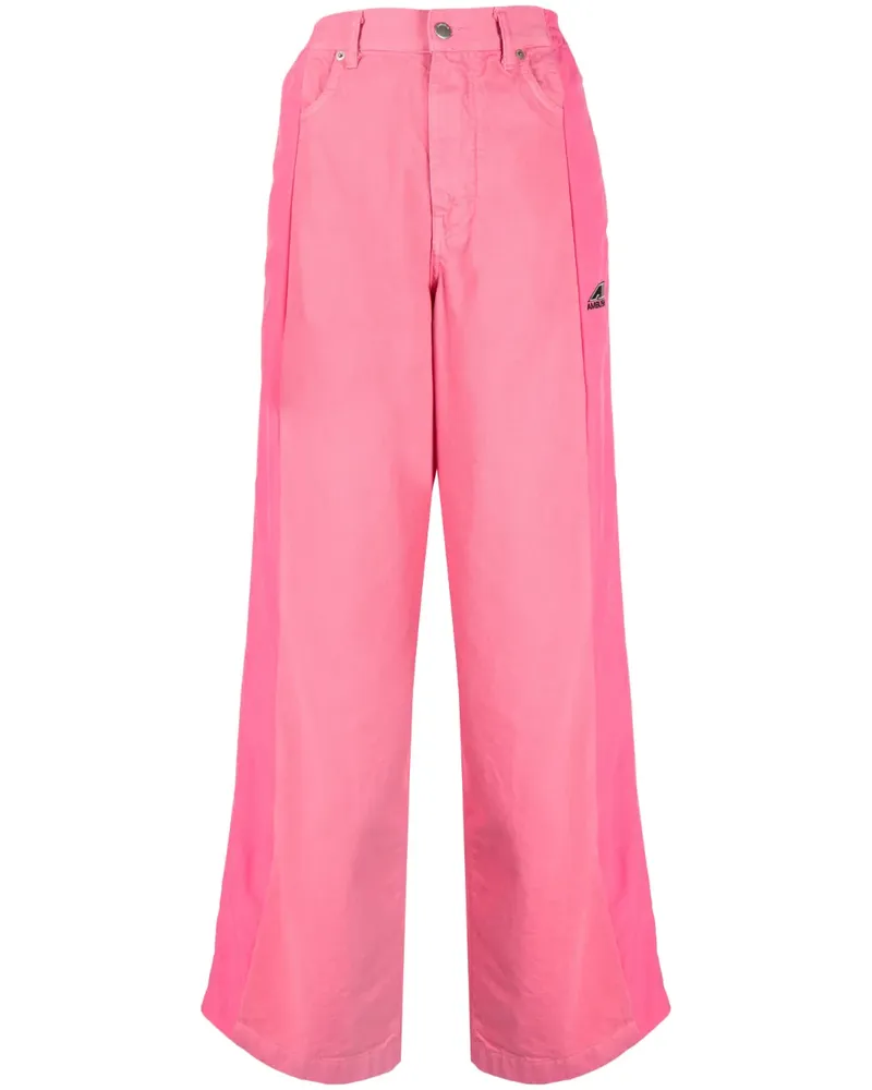AMBUSH Weite Hose mit Kontrasteinsätzen - Rosa Rosa