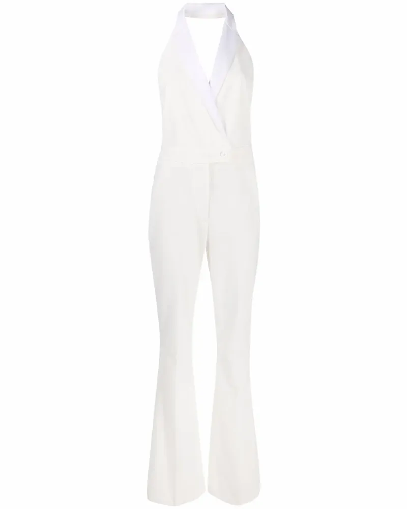 Dondup Doppelreihiger Jumpsuit - Weiß Weiß