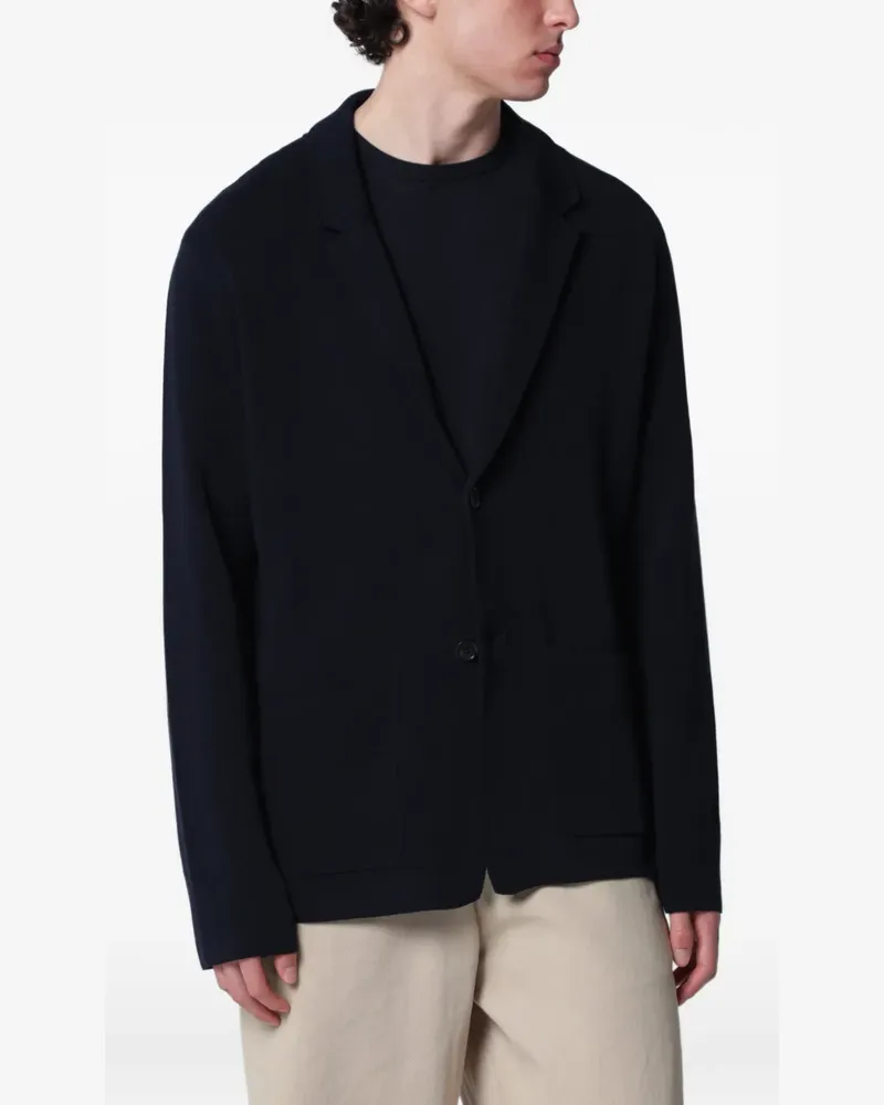 Roberto Collina single-breasted jacket - Blau Blau
