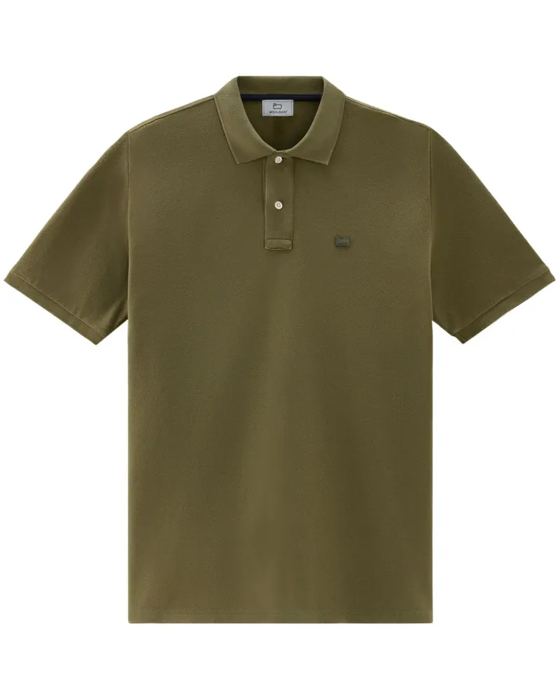 Woolrich Poloshirt mit Logo-Stickerei - Grün Grün