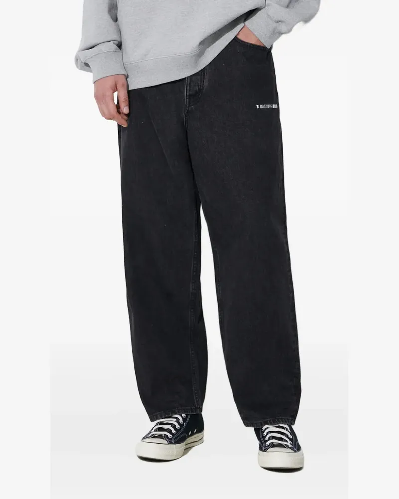BAPE Jeans mit geradem Bein - Schwarz Schwarz