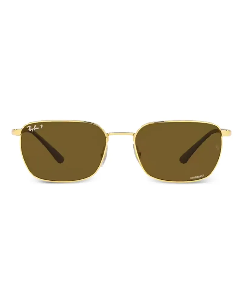 Ray Ban Sonnenbrille mit eckigem Gestell - Gold Gold