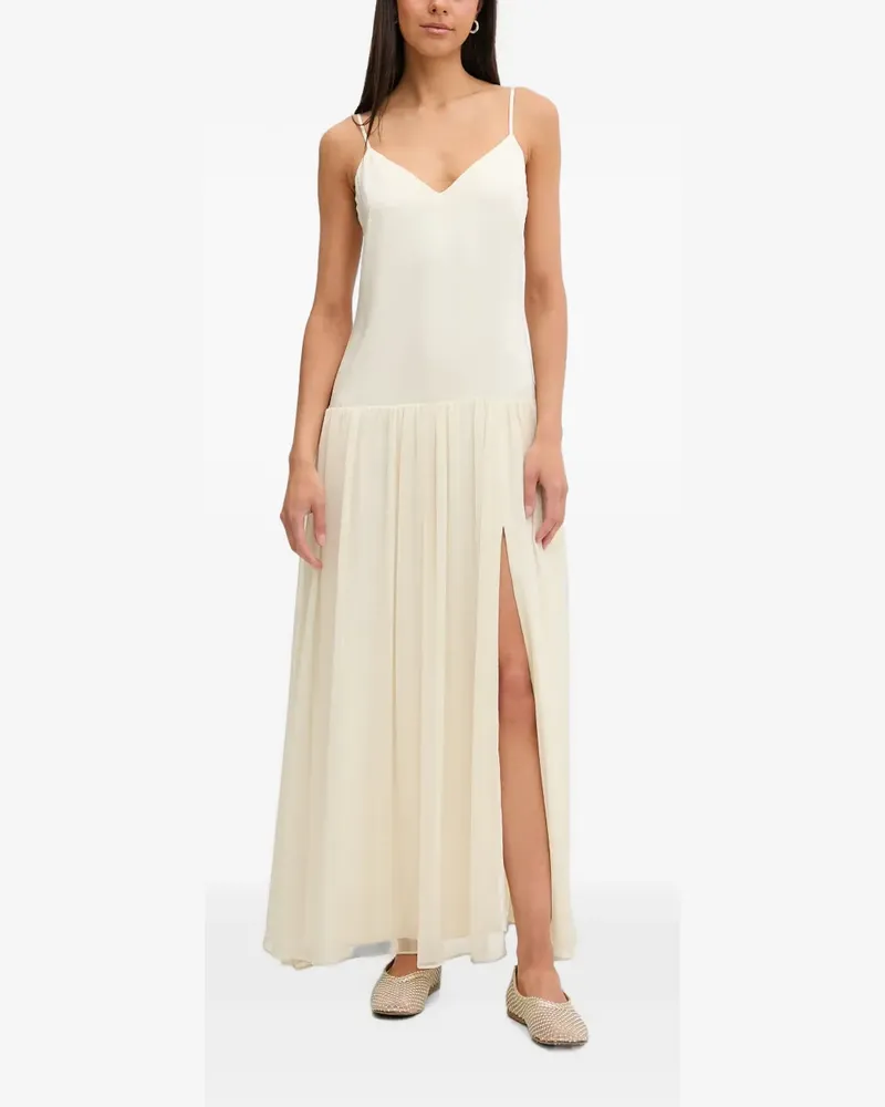 Bardot Linara Maxikleid mit Seitenschlitz - Nude Nude