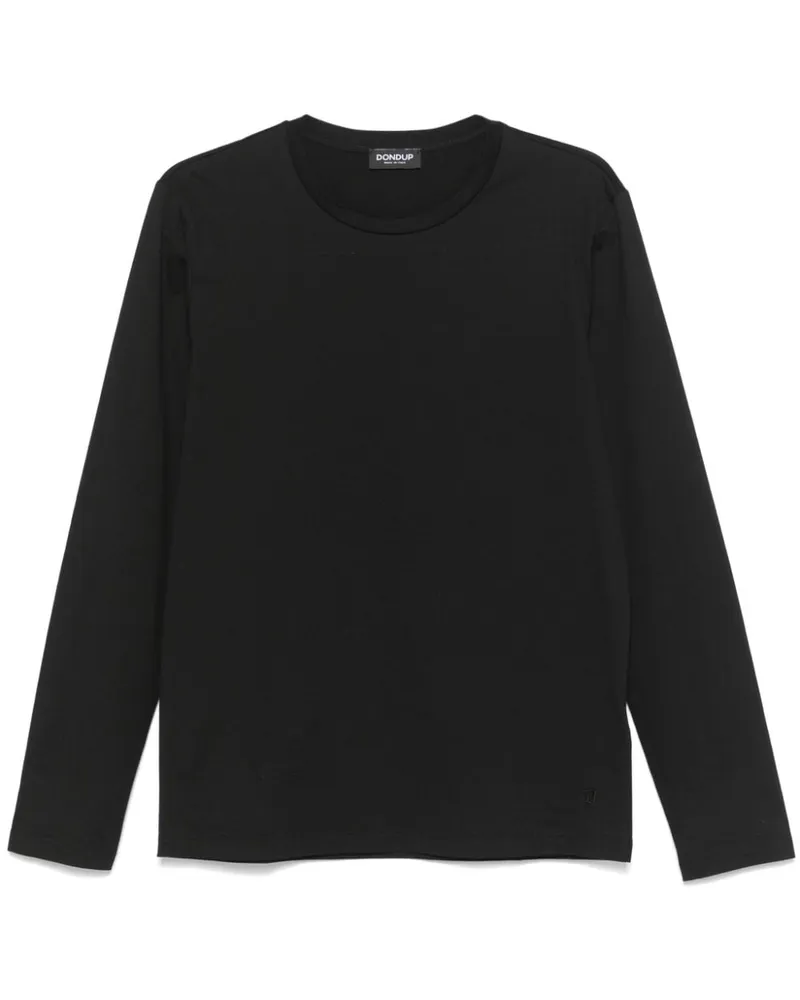 Dondup Klassisches T-Shirt - Schwarz Schwarz