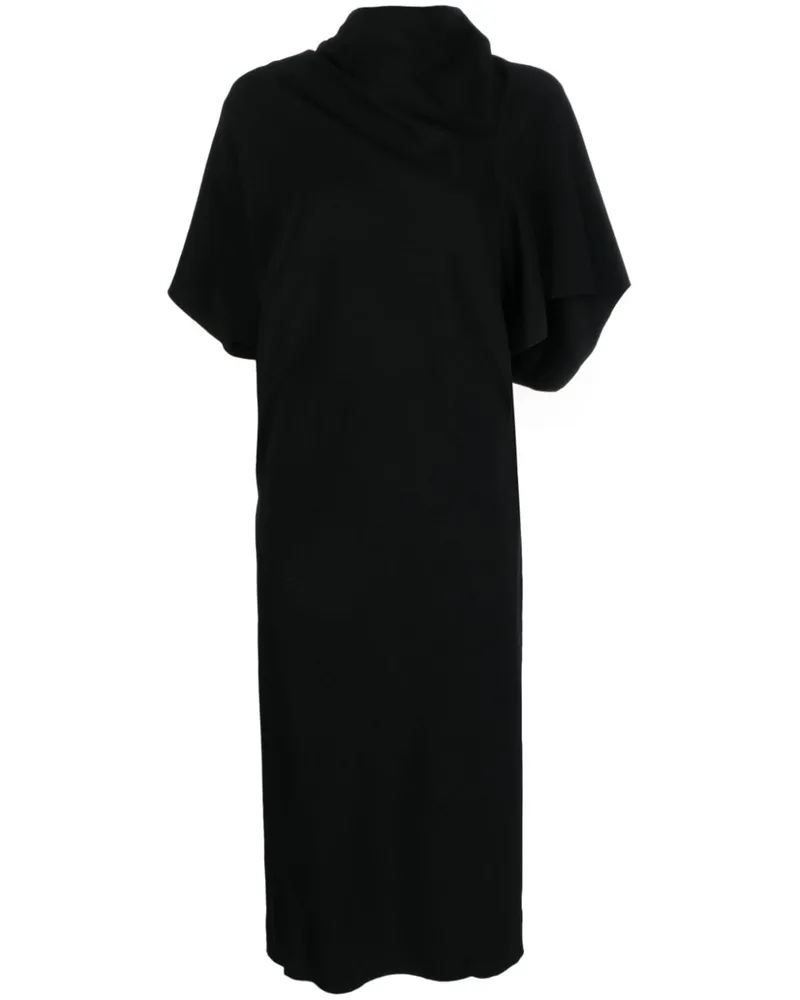 Rick Owens Kleid mit Stehkragen - Schwarz Schwarz