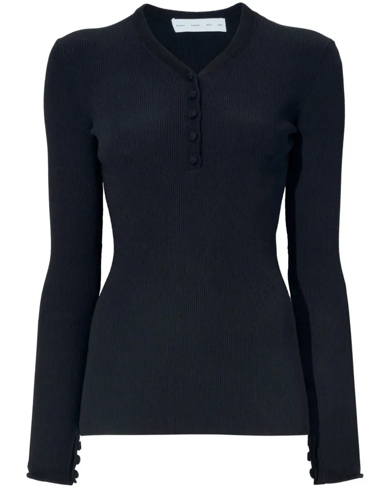 Proenza Schouler Isla Strickoberteil - Schwarz Schwarz