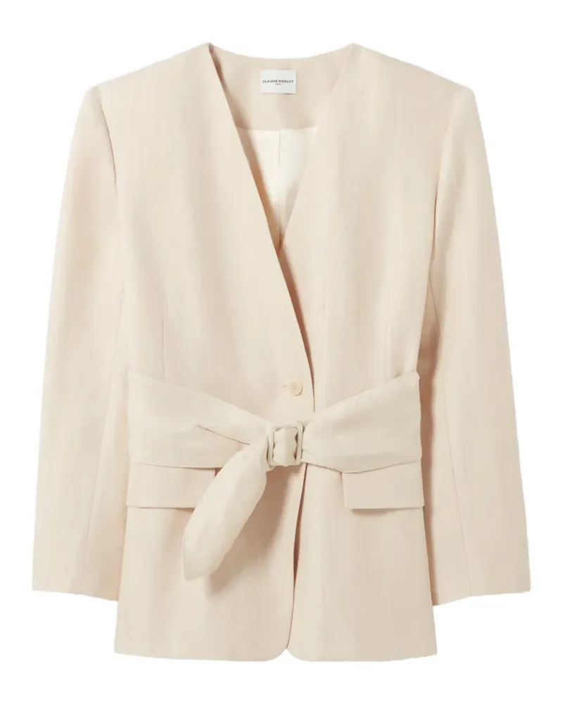 Claudie Pierlot Blazer mit Gürtel - Nude Nude