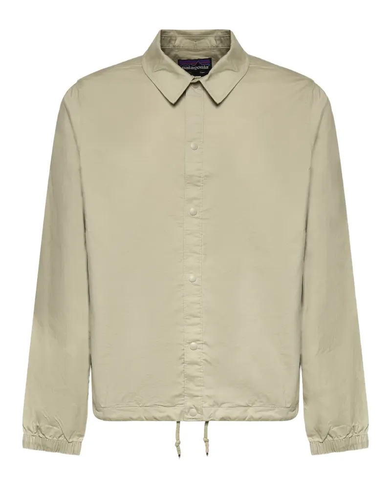 Patagonia logo-patch drawstring jacket - Nude Nude