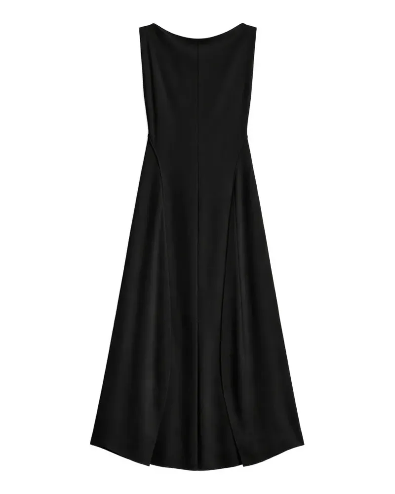 Theory draped midi dress - Schwarz Schwarz