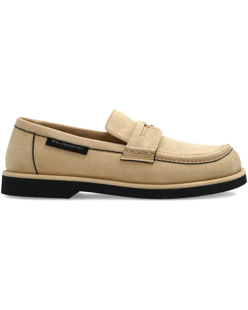 Stella McCartney Ryder Penny-Loafer aus Wildleder - Nude Nude