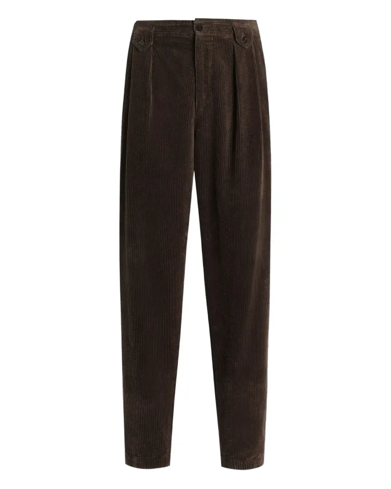 Dolce & Gabbana Hose aus Cord mit Falten - Braun Braun