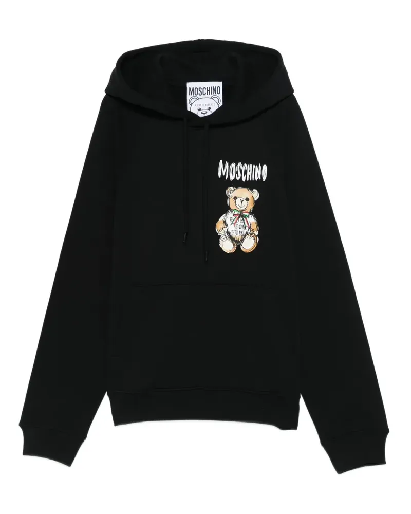 Moschino Hoodie mit Teddy - Schwarz Schwarz