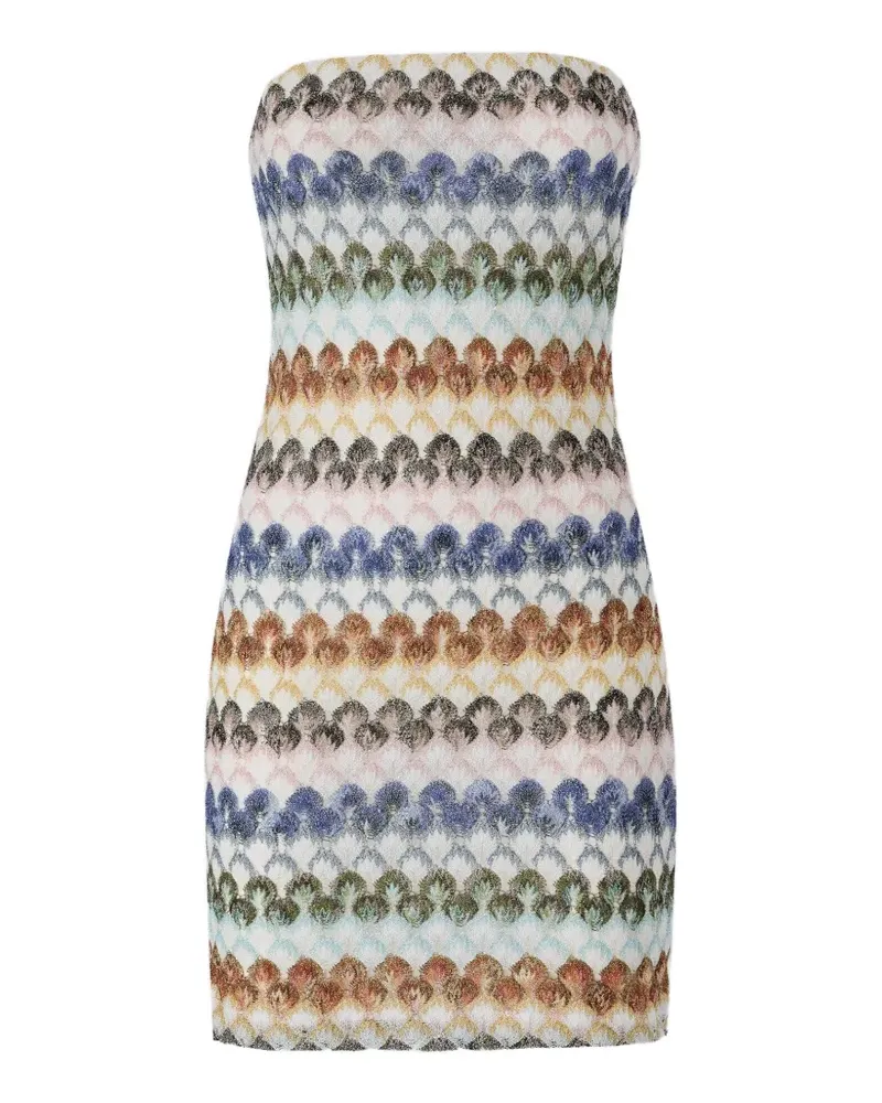 Missoni bustier mini dress with lace motif - Nude Nude