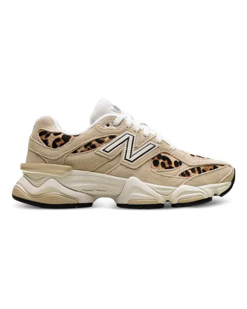 New Balance 9060 leopard-print sneakers - Nude Nude