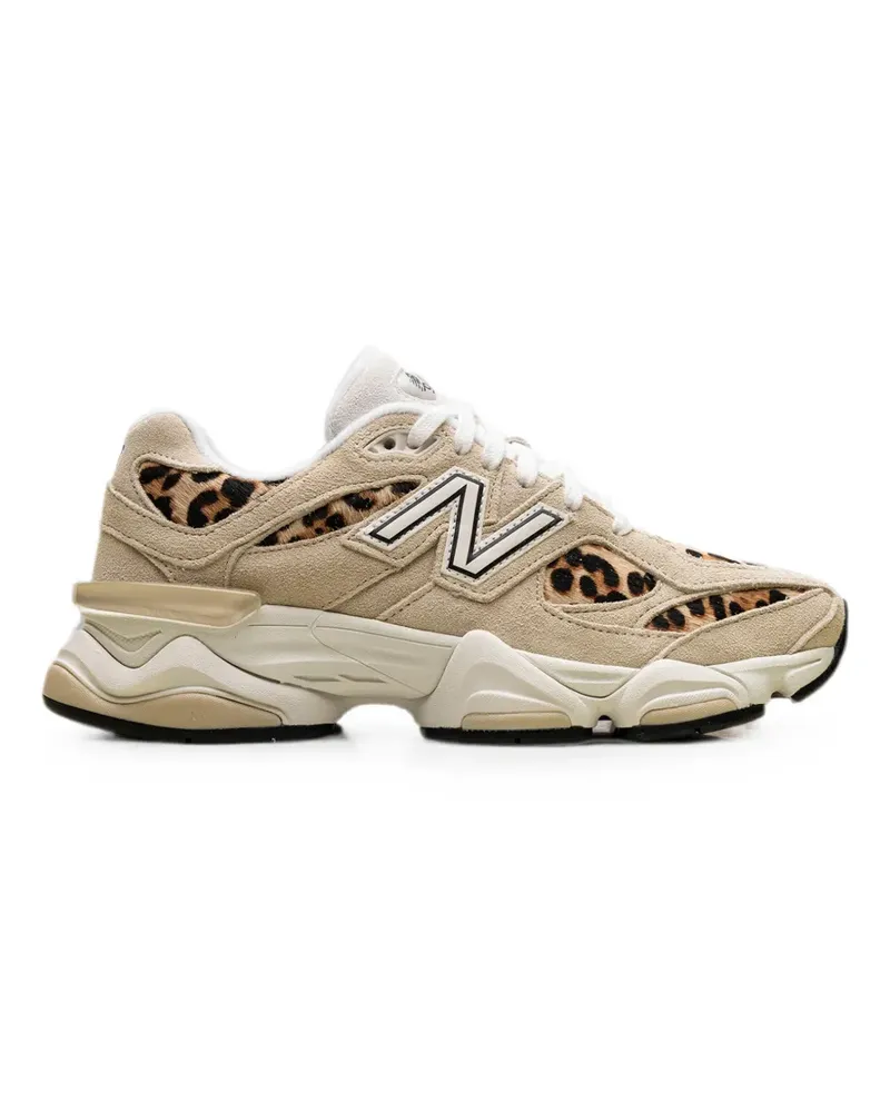 New Balance 9060 leopard-print sneakers - Nude Nude